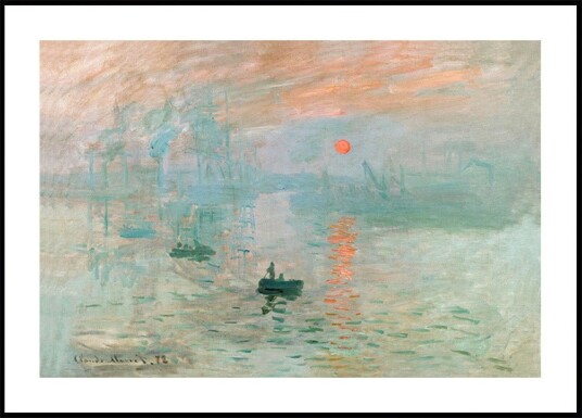 Impression Sunrise 1872 Plakat by Claude Monet Plakat / 40x50cm Impression Sunrise 1872 Plakat by Claude Monet Plakat / 40x50cm