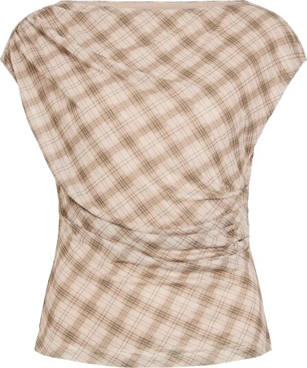 Vila Viidem C/S O Neck Top Brown XL Vila Viidem C/S O Neck Top Brown XL