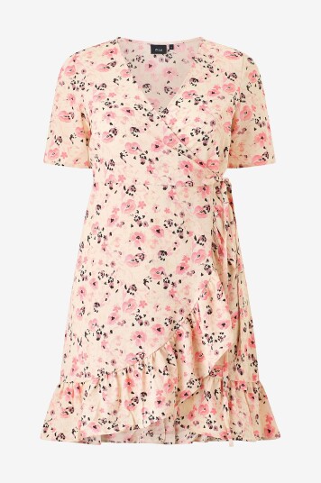 Zizzi   Omslagskjole caAnni 1/2 Abk Wrap Dress   Rød
