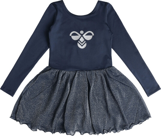 Hummel Hmljr Glitter Tights Gymsuit L/S Navy 122