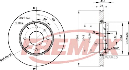 Bremseskive FREMAX BD-8027
