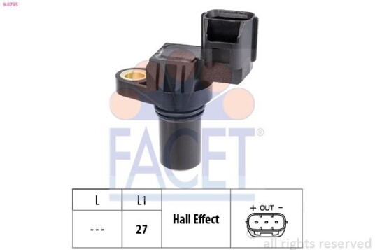 Turtallsensor, automatgir FACET 9.0735 Turtallsensor, automatgir FACET 9.0735