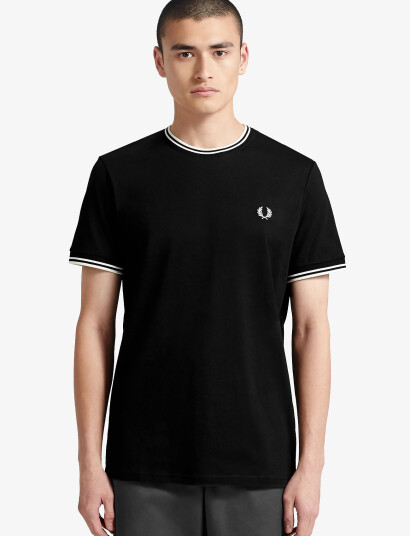 Fred Perry Twin Tipped T-Shirt - Black - S Fred Perry Twin Tipped T-Shirt - Black - S