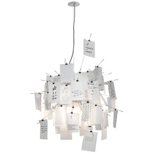 Ingo Maurer Zettel'z 6 Taklampe 400 cm Kabel Sølv