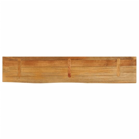 Bordplate naturlig kant 180x30x3,8 cm heltre mango 370581 Bordplate naturlig kant 180x30x3,8 cm heltre mango 370581