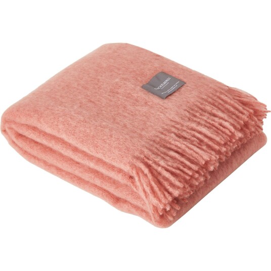 Stackelbergs Mohair Teppe Rullet Frynse 130x170 cm Antique Rose Stackelbergs Mohair Teppe Rullet Frynse 130x170 cm Antique Rose