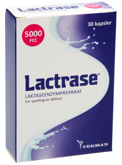 Lactrase Kapsler, 30 stk. på brett