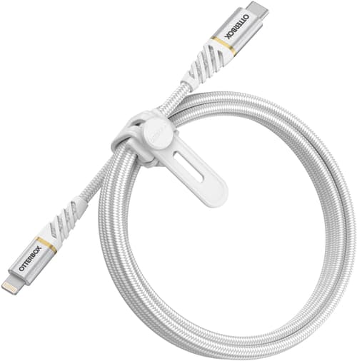 OtterBox Premium USB-C til Lightning Kabel 1m Hvit