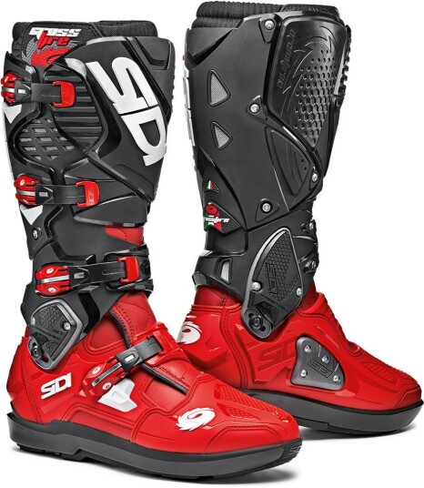 Sidi Crossfire 3 SRS Motocross støvler Svart Rød Sidi Crossfire 3 SRS Motocross støvler Svart Rød