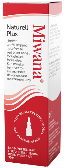 Miwana Plus 35% Nesespray 30 ml Miwana Plus 35% Nesespray 30 ml