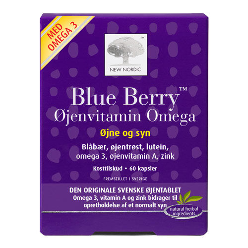 New Nordic Blue Berry Øyenvitamin Omega 3 60 Kapslar New Nordic Blue Berry Øyenvitamin Omega 3 60 Kapslar