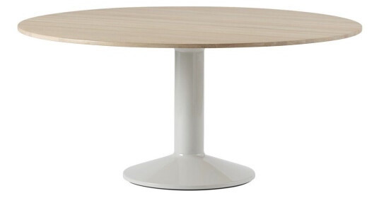 Muuto Midst søylebord Ø 160 Oiled Oak-Grey Muuto Midst søylebord Ø 160 Oiled Oak-Grey