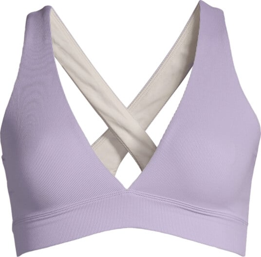 Casall Women's V-Neck Crossback Bikini Top 34 , Lavender