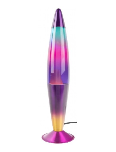 Leitmotiv Table Lamp Rainbow Rocket Lava Multi/Patterned H41.5Cm