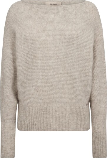 MOS MOSH Mmthora Boatneck Knit FEATHER GRAY XS