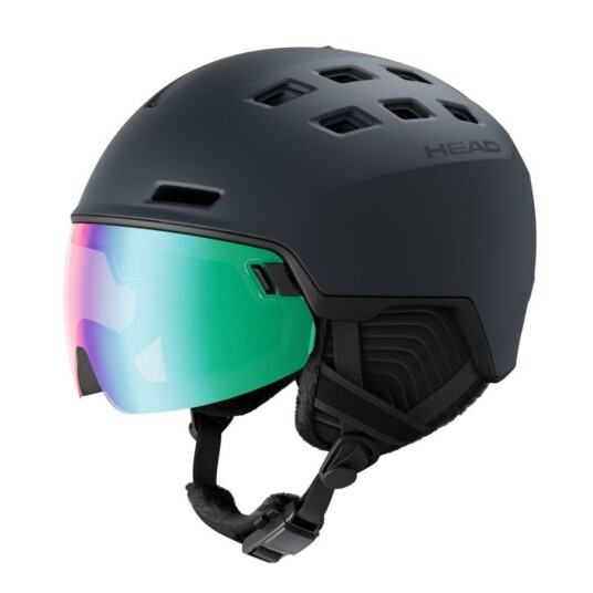 Head Radar Photo Skihjelm med Visir Anthracite 52-55cm Head Radar Photo Skihjelm med Visir Anthracite 52-55cm