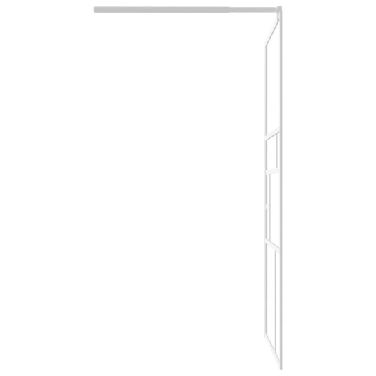 vidaXL Dusjvegg 100x195 cm ESG-glass hvit vidaXL Dusjvegg 100x195 cm ESG-glass hvit