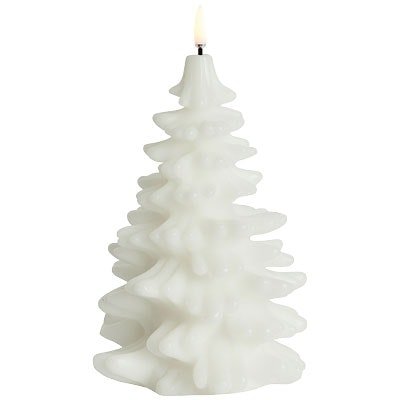 Uyuni Led Stearinlys Juletre 11x21 cm Nordic White