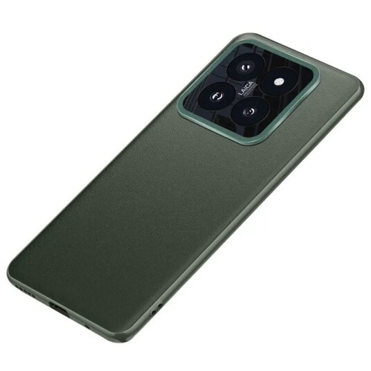 INCOVER Xiaomi 14 Pro Skinndekket Plastdeksel med Innebygd Kamerabeskytter - Grønn