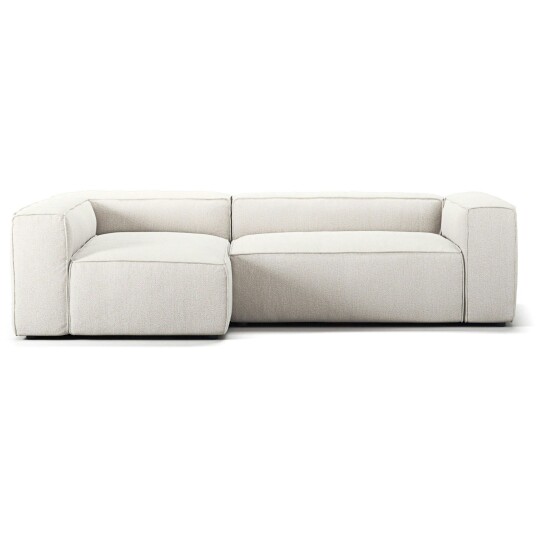 Decotique Grand 3 Seter Sofa Divan Venstre Steam White