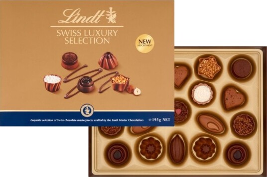 Lindt Swiss Luxury Selection Sveitsisk Luksussjokolade i Konfekteske 193 gram