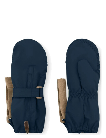 MINI A TURE Matcesar Fleece Lined Mittens - Blue - 0-6M