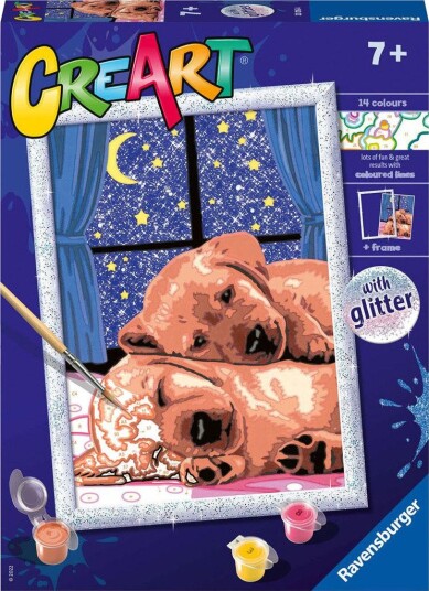 Ravensburger CreArt Male etter nummer 7+ år God natt