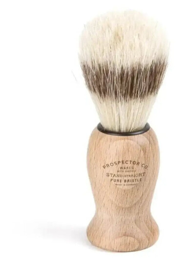 Prospector Co. Shaving BrushPig Bristle Beechwood Prospector Co. Shaving BrushPig Bristle Beechwood