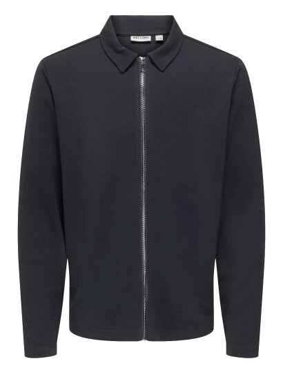 ONLY & SONS Onsnewkodyl Reg Zip Sweat Vd - Navy - XXL