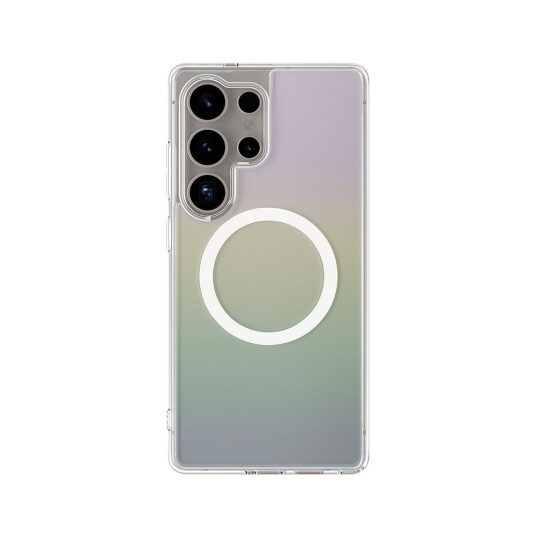 AmazingThing Minimal Mag Deksel med Magnetring for Samsung Galaxy S25 Ultra   Iriserende