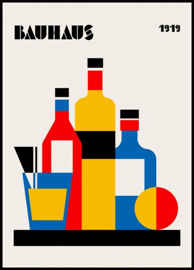 Bauhaus Geometric Still Life Plakat / 100x150
