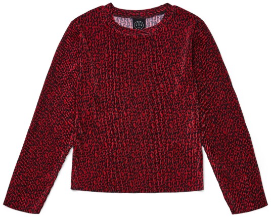 Luca &  Lola Elettra Langermet Topp Red Leopard 134-140