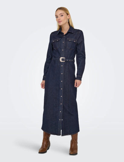 ONLY Onlcamomile Ls Dnm Dress Bf Mae - Navy - XS ONLY Onlcamomile Ls Dnm Dress Bf Mae - Navy - XS