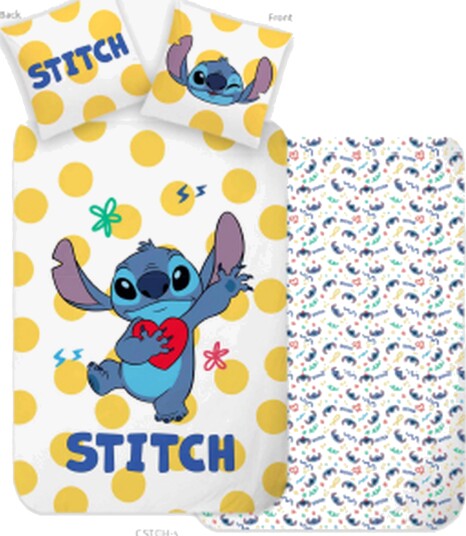 Disney Lilo & Stitch Sengesett 150x210 Gul Disney Lilo & Stitch Sengesett 150x210 Gul