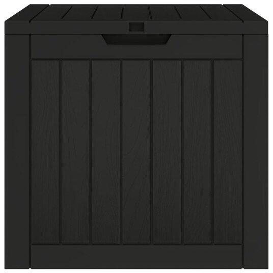 vidaXL Hageoppbevaringsboks svart 55,5x43x53 cm polypropylen