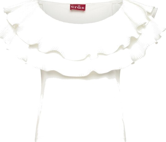 crās Flouncecras Top White 44 crās Flouncecras Top White 44