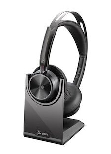 Poly Voyager Focus 2-M MS USB-A Headset med ladestativ Poly Voyager Focus 2-M MS USB-A Headset med ladestativ