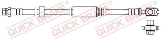 Bremseslange QUICK BRAKE 58.871X