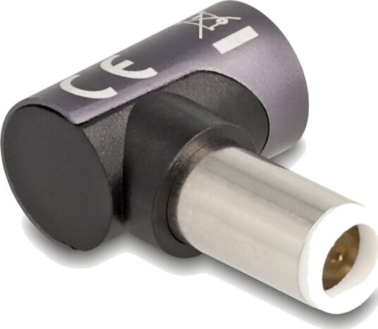 Delock Strømkoblingsadapter 7,4 X 5 Mm Dc-Jakk Hann Til 8-Stiftskontakt Magnetisk 20 V 3 A Antrasitt