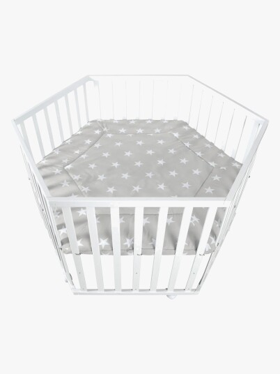 roba Lekegrind 6hjørnet hvit Little Stars