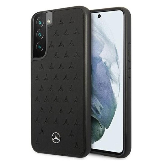 Mercedes Hardcase Skinndeksel med Stjernemønster til Samsung Galaxy S22+ Svart