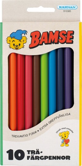 Kärnan Bamse Fargeblyanter 10-pack Kärnan Bamse Fargeblyanter 10-pack
