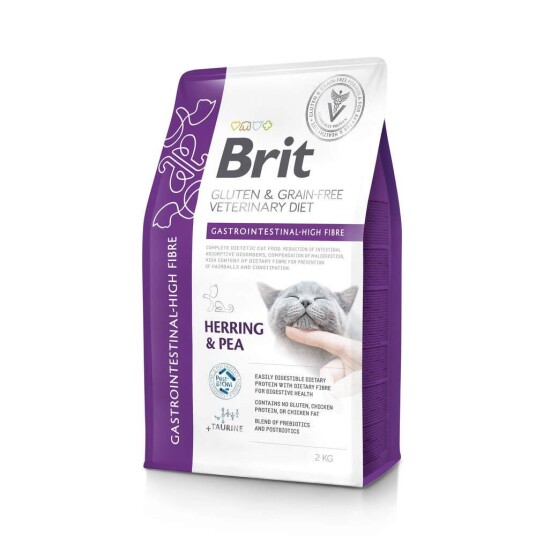 Brit Grain Free Veterinary Diets Cat Gastrointestinal High Fibre 2 kg Brit Grain Free Veterinary Diets Cat Gastrointestinal High Fibre 2 kg