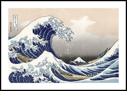 The Great Wave off Kanagawa Plakat Plakat / 100x150cm