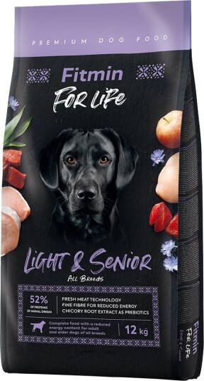 Fitmin Tørrfôr Senior Dog For Life Light & 2 X 12 kg