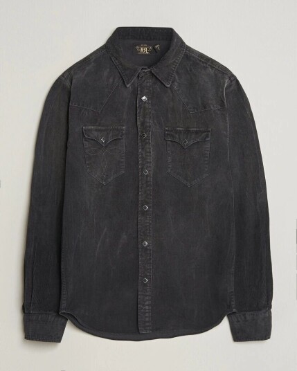RRL Buffalo Western Shirt Black
