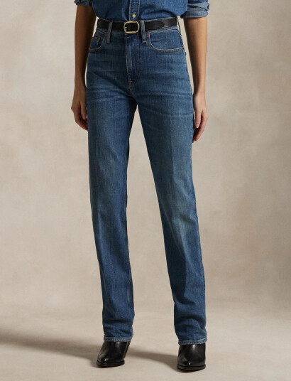 Polo Ralph Lauren High-Rise Straight Jean - Blue - 27
