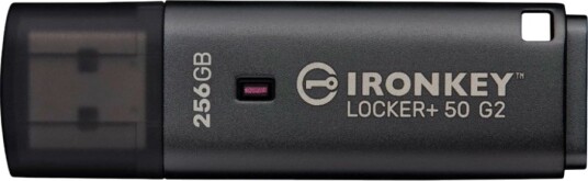 Kingston IronKey Locker+ 50 G2 Kryptert USB-minne 256 GB USB 3.2 Kingston IronKey Locker+ 50 G2 Kryptert USB-minne 256 GB USB 3.2