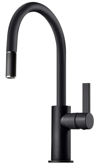 Tapwell Arm375 med Uttrekkbar tut Svart Matt (TA-9426354)
