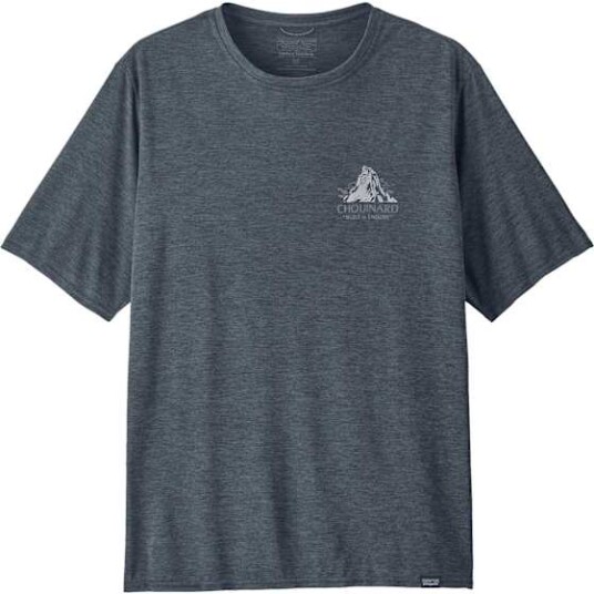 Patagonia Herre Cap Cool Daily Graphic Shirt Lands Csbx Chouinard Crest: Smolder Blue X Dye L
